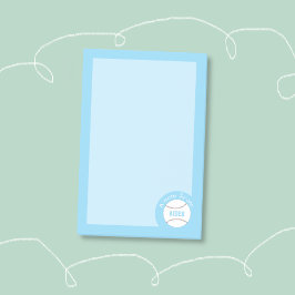 Blauwe honkbal gepersonaliseerde Post-It-notities  Post-it® Notes