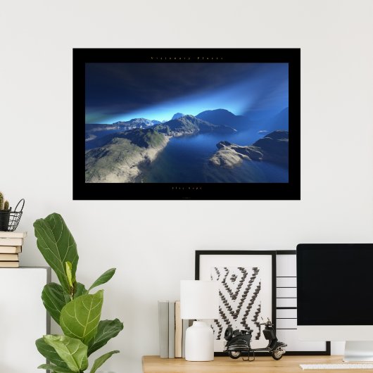 blauwe hoop poster (Thuiskantoor)