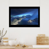 blauwe hoop poster (Keuken)