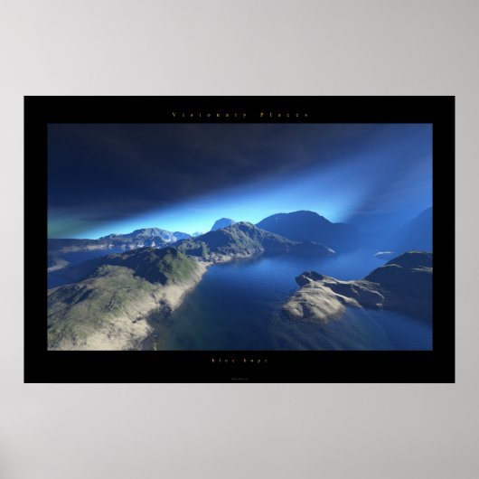 blauwe hoop poster (Voorkant)