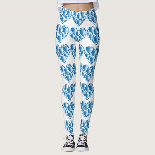 BLAUWE HOORZITTEN LEGGINGS (Voorkant)