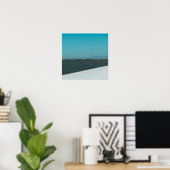 Blauwe Horizon Poster (Thuiskantoor)