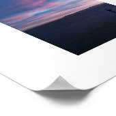 Blauwe Horizon Zonsondergang Hemel Kleur Fotografi Poster (Hoek)