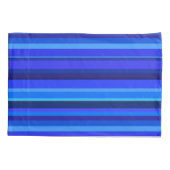Blauwe horizontale strepen kussensloop (Achterkant)