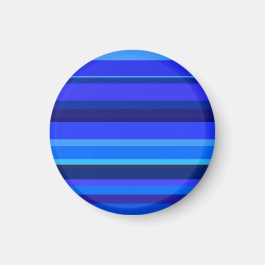 Blauwe horizontale strepen magneet (Voorkant)