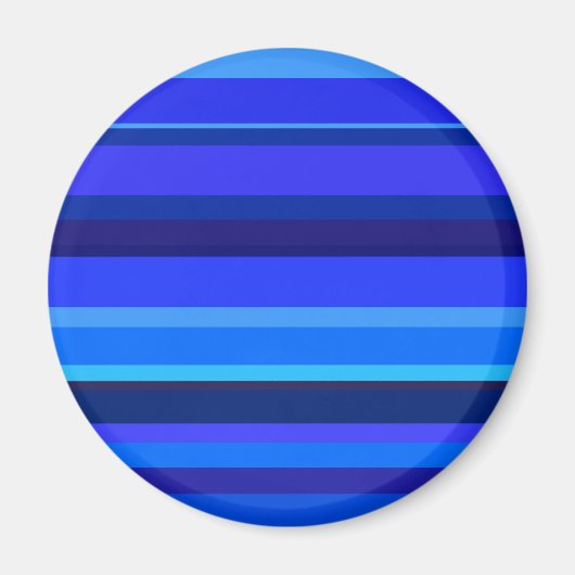 Blauwe horizontale strepen magneet (Voorkant)