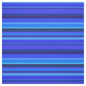 Blauwe horizontale strepen stof (Swatch)