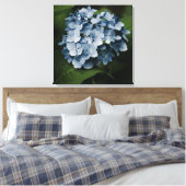 Blauwe Hortensia 8515 Ingepakt Canvas Afdruk (Insitu (Slaapkamer))