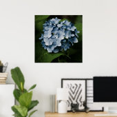 Blauwe Hortensia 8515 Print (Thuiskantoor)