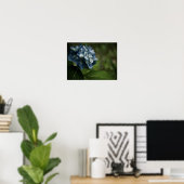 Blauwe Hortensia 8519 Print (Thuiskantoor)