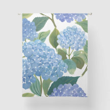 Blauwe Hortensia Aquarel Bloemige Kust