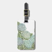 Blauwe Hortensia Bagagelabel (Voorkant verticaal)