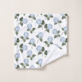 Blauwe Hortensia Bloei Bad Handdoek (Wasdoekje)