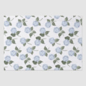 Blauwe Hortensia Bloei Bloemen Tissuepapier (Voorkant)
