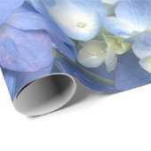 Blauwe hortensia bloeit cadeaupapier (Rol Hoek)