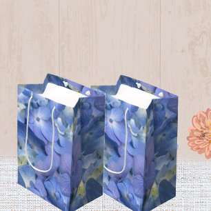 Blauwe hortensia bloeit medium cadeauzakje
