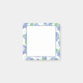 Blauwe hortensia bloeit post-it® notes (Voorkant)