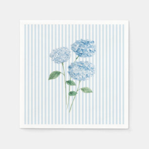 Blauwe Hortensia Bloem Aangepaste Trouw Blauwe Str Servet