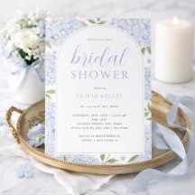 Blauwe Hortensia Bloem Boog Bruidsfeest