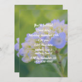 Blauwe Hortensia Bloem Feest  Kaart (Voorkant / Achterkant)