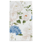 Blauwe Hortensia Bloem Initialen Klein Cadeauzakje (Achterkant)