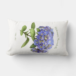 Blauwe Hortensia Bloem Kussen