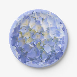 Blauwe Hortensia Bloem Papieren Feest Huwelijks Bo Bordje