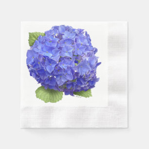 Blauwe Hortensia Bloem Servet