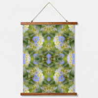 Blauwe hortensia bloem vermenigvuldigd Abstract