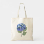Blauwe Hortensia Bloemblaadjes Persoonlijke Bruids Tote Bag (Achterkant)