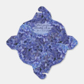 Blauwe Hortensia Bloemen Afhaalrestaurant Bedankdoosjes (Uitgevouwen)