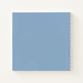 blauwe hortensia bloemen bruiloft Gastenboek Notitieboek (Achterkant)