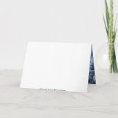 Blauwe hortensia bloemen bruiloft uitnodiging (Achterkant)