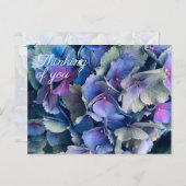 Blauwe Hortensia Bloemen Denk Aan Jou Postkaart (Voorkant / Achterkant)