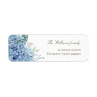 blauwe hortensia bloemen
