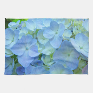 Blauwe Hortensia Bloemen Keuken Handdoeken op maat