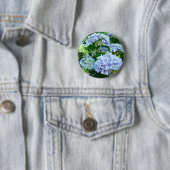Blauwe Hortensia Bloemen knop Hortensia Tuin Ronde Button 5,7 Cm (In situ)
