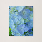 Blauwe Hortensia Bloemen puzzels Bloemetuin (Verticaal)