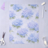 Blauwe Hortensia Bloemen Tissuepapier (Craft)