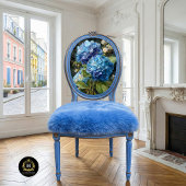 Blauwe Hortensia Bloemendecoupeerwerk Tissuepapier