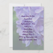 Blauwe hortensia bloemenfeest kaart (Voorkant)