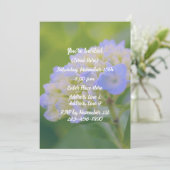 Blauwe Hortensia Bloemfeest Kaart (Staand voorkant)