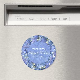 Blauwe Hortensia Bloesems Persoonlijke Bruidsuitno Magneet