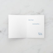 Blauwe hortensia boeket bruidsmeisje voorstel (Binnen)