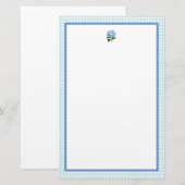 Blauwe Hortensia Briefpapier (Voorkant / Achterkant)