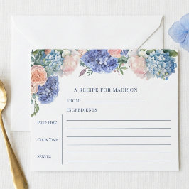 Blauwe Hortensia Bruidsborrel Theerecept Kaart