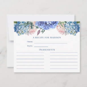 Blauwe Hortensia Bruidsborrel Theerecept Kaart