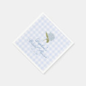 Blauwe Hortensia Bruidsdouche Servet (Hoek)