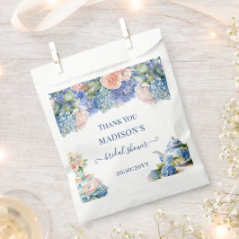 Blauwe Hortensia Bruidsdouche Theepartij Bedankzakje
