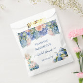 Blauwe Hortensia Bruidsfeest Theepartij Bedankzakje (Gezegeld)